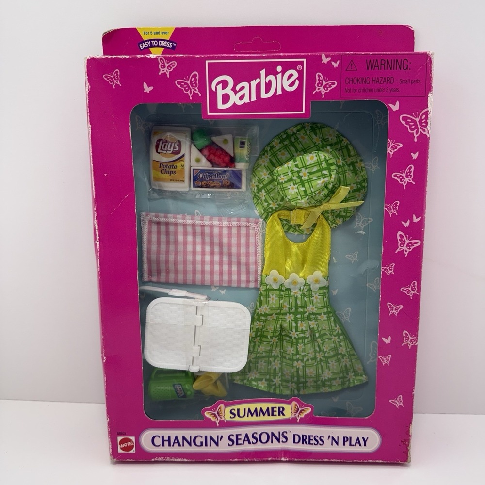 1998 Mattel Barbie Summer "Changin' Seasons" Clothing & Accessories Set – NRFB